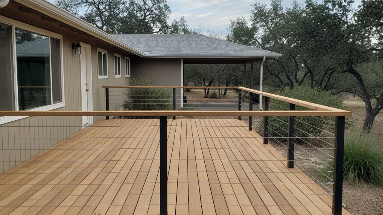 Deck Railing Installation & Repair completed by Oasis Deck Company in McKinney, TX