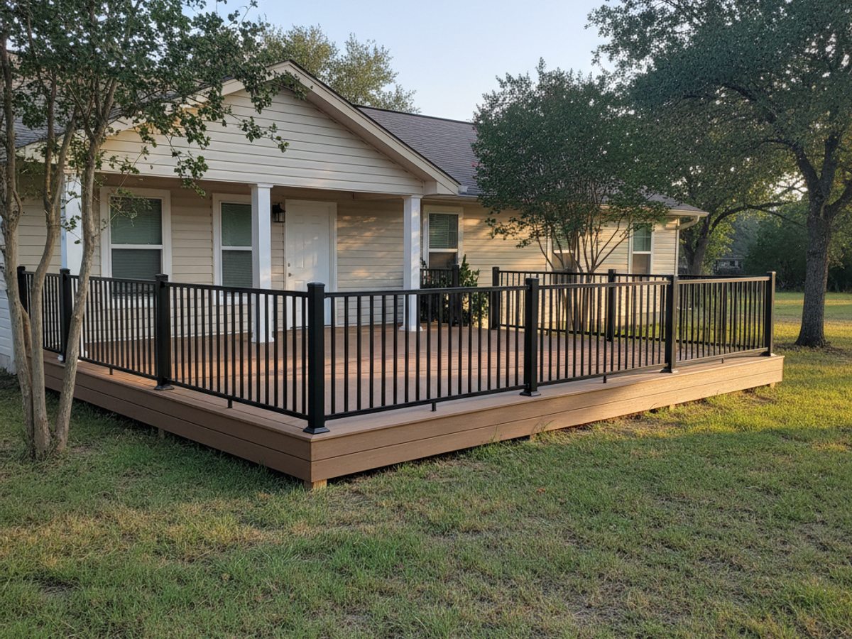 Composite Decking Installation completed by Oasis Deck Company in Frisco, TX