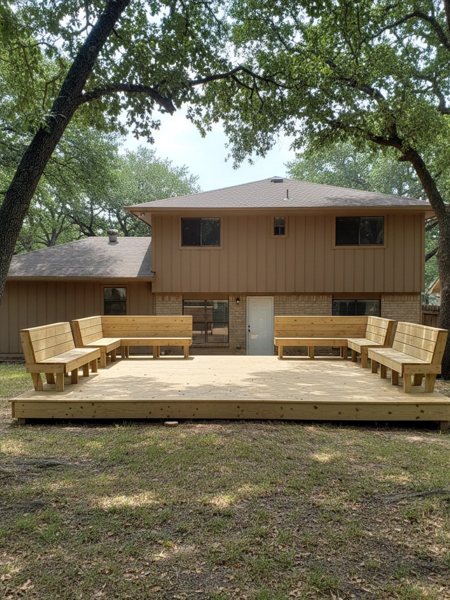 Multi-Level & Elevated Decks completed by Oasis Deck Company in Richardson, TX
